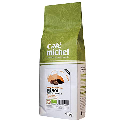 Café Michel - Café En Grains Pérou Arabica 1Kg - Vendu par unité