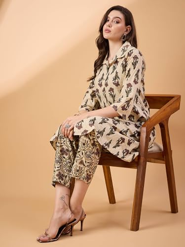 Image of TANISHA Women's Cotton Blend Co-ord Set