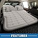 A ABSOPRO Car Air Mattress Camping Mattress Comfortable Backseat Bed Mat Air Bed for Napping Travel Gray