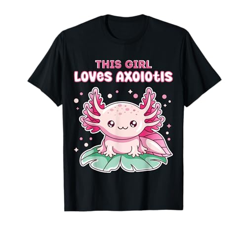 A esta chica le encanta la estética rosa de estilo japonés de Axolotl Camiseta