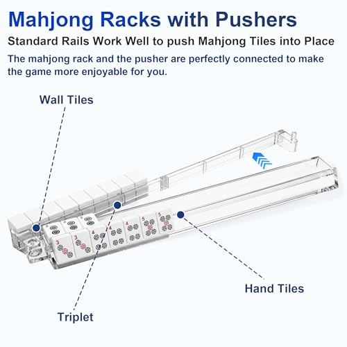 Accesorios Completo para Mahjong Americano con Racks y Dados miniatura 5