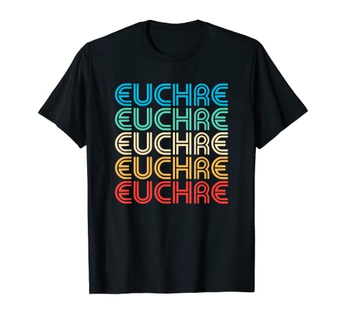 Euchre Retro Vintage Regalo para mujeres o hombres Camiseta