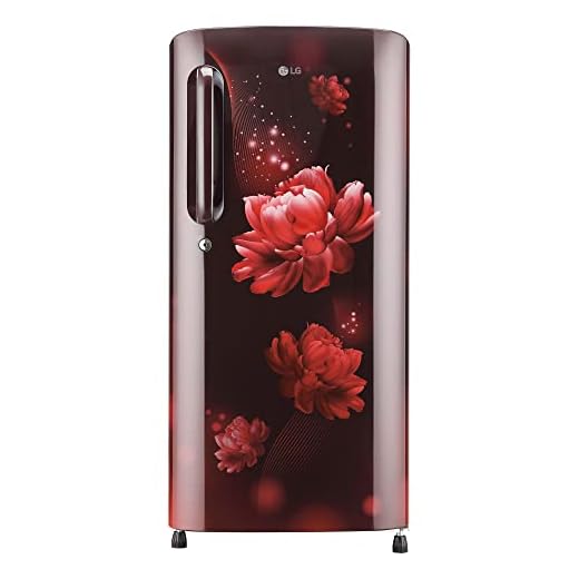 LG 185 L 3 Star Direct-Cool Single Door Refrigerator (GL-B201ASCD, Scarlet Charm, 2023 Model, Moist 'N' Fresh)
