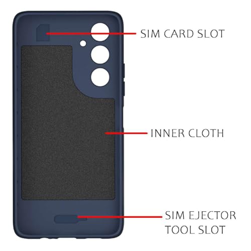 Image of Shockproof Case for Samsung Galaxy A14 4G / A14 5G | Full Camera Protection | TPU Flexible Back Cover for Samsung Galaxy A14 4G / A14 5G (Steel Blue)