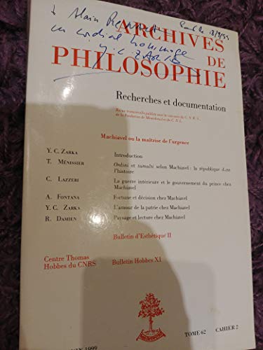 Archives de philosophie - tome 73 - cahier 2 avril-juin 2010- Relecturesde l'Idéalisme allemand