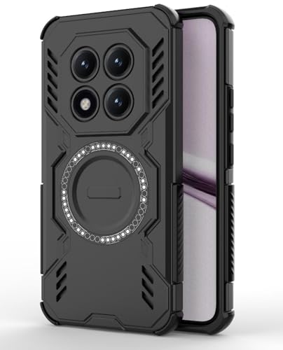 Image of Back Cover Case for Redmi Note 15 5G | 360 Protection Mobile Phone Case Mag-Safe | Camera Protection | Back Cover for Redmi Note15 5G / Redmi Note 15 5+G - Black TPU+PC