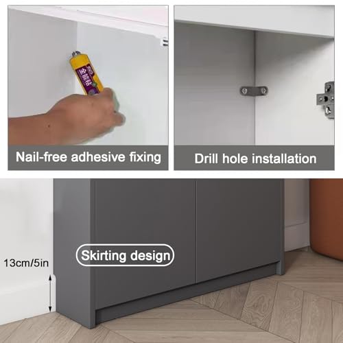 Cubiertas de radiador grises para decoración funcional de dormitorios 8