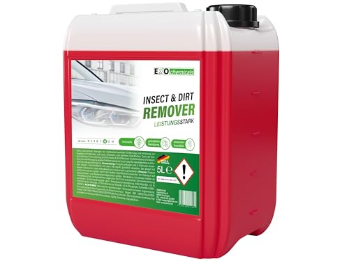 EXO Insect & Dirt Remover | Insektenentferner Auto & Vogelkot Entferner | Schmutzlöser & Vorreiniger | material- und lackschonend | selbsttätig (5 Liter)