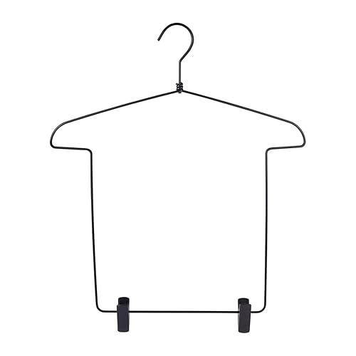 DimyFew Metal Wire Body Shaped Clothes Rack for Girls, Clothes Hanger, Wardrobe Clothing Display Hanger, Black - Black