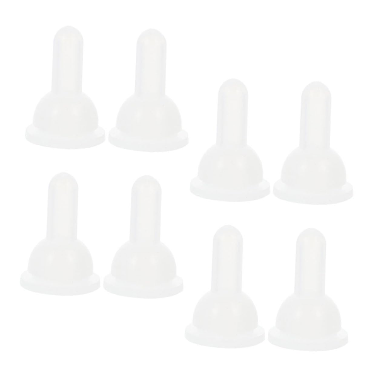 VICASKY 8pcs Pet Feeding Silicone Nipple Kitten Feeding Nipples Pet Nipple White Pigeon Nipple