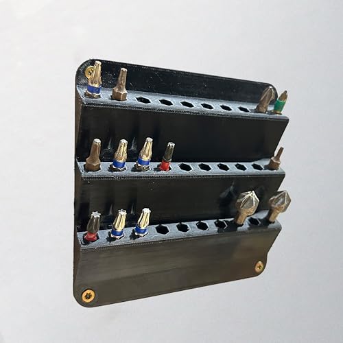 Bit Wandhalterung für 30 Bits Werkstatt Bithalter Sechskant...