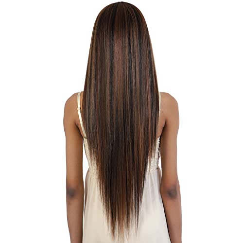 Motown Tress (Ldp-Remy32 - Heat Resistant Fiber Hd Invisible Lace Front Wig In Pkbnt_Red #TOP2