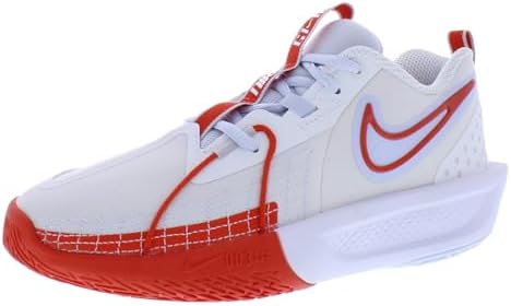 Nike G.T. Cut 3 Gs Tênis para meninos, Branco/Vermelho, 19