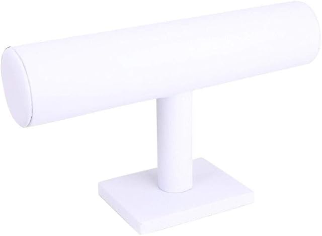 XCSSKG Velvet Jewelry Rack Bracelet Necklace Stand Organizer Holder Display (White)