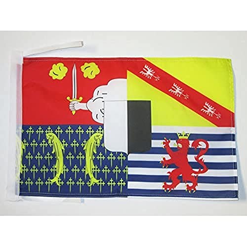 AZ FLAG, Moselle Flag, 18'' x 12'', 100% Polyester French department, France Small Banner with Two Cords, Fade Resistant