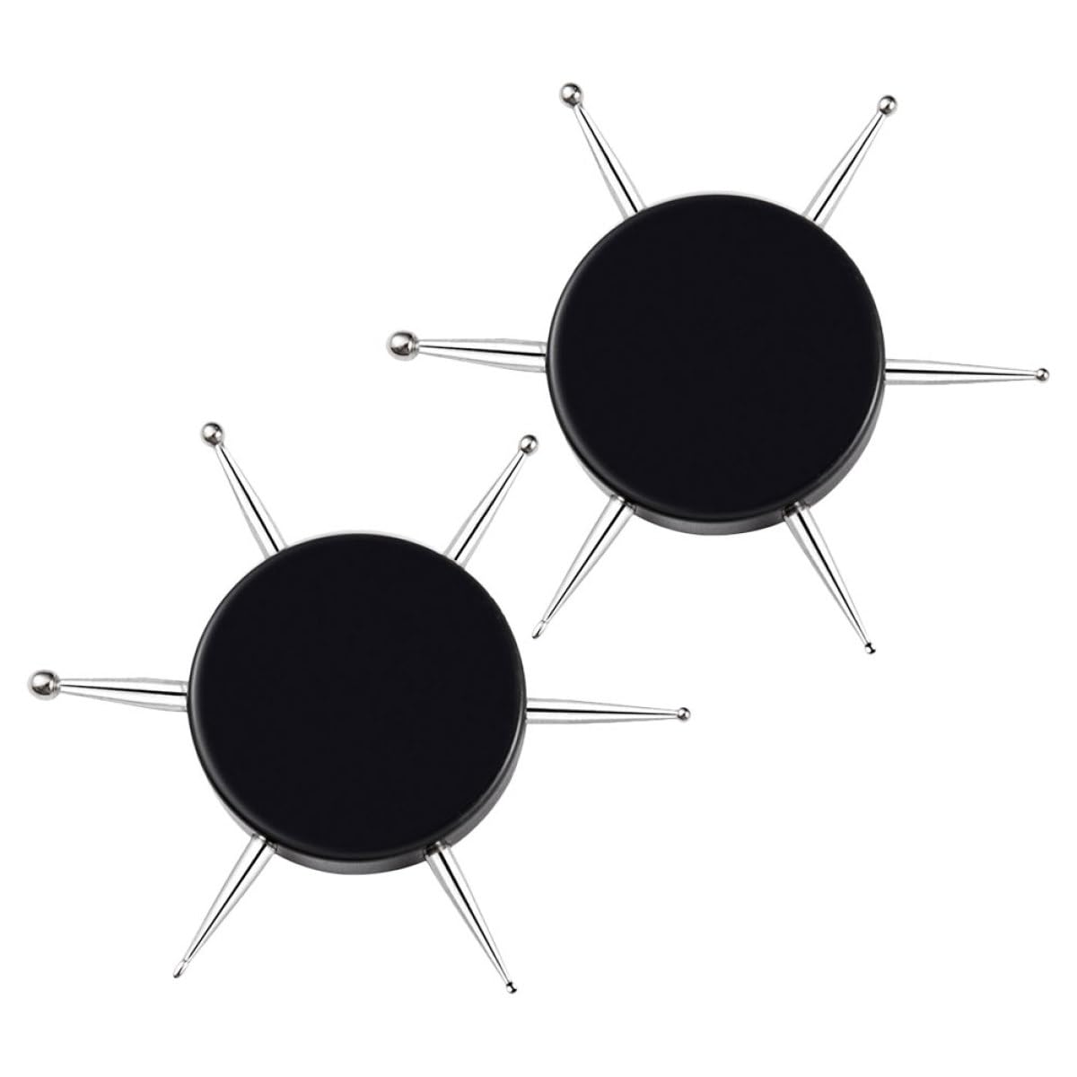 Healifty 2pcs Nail Art Dotting Tools Set Small Circular 6-size Manicure Pens for Nail Design Embossing Professional Manicure Supplies for Home and Salon Use