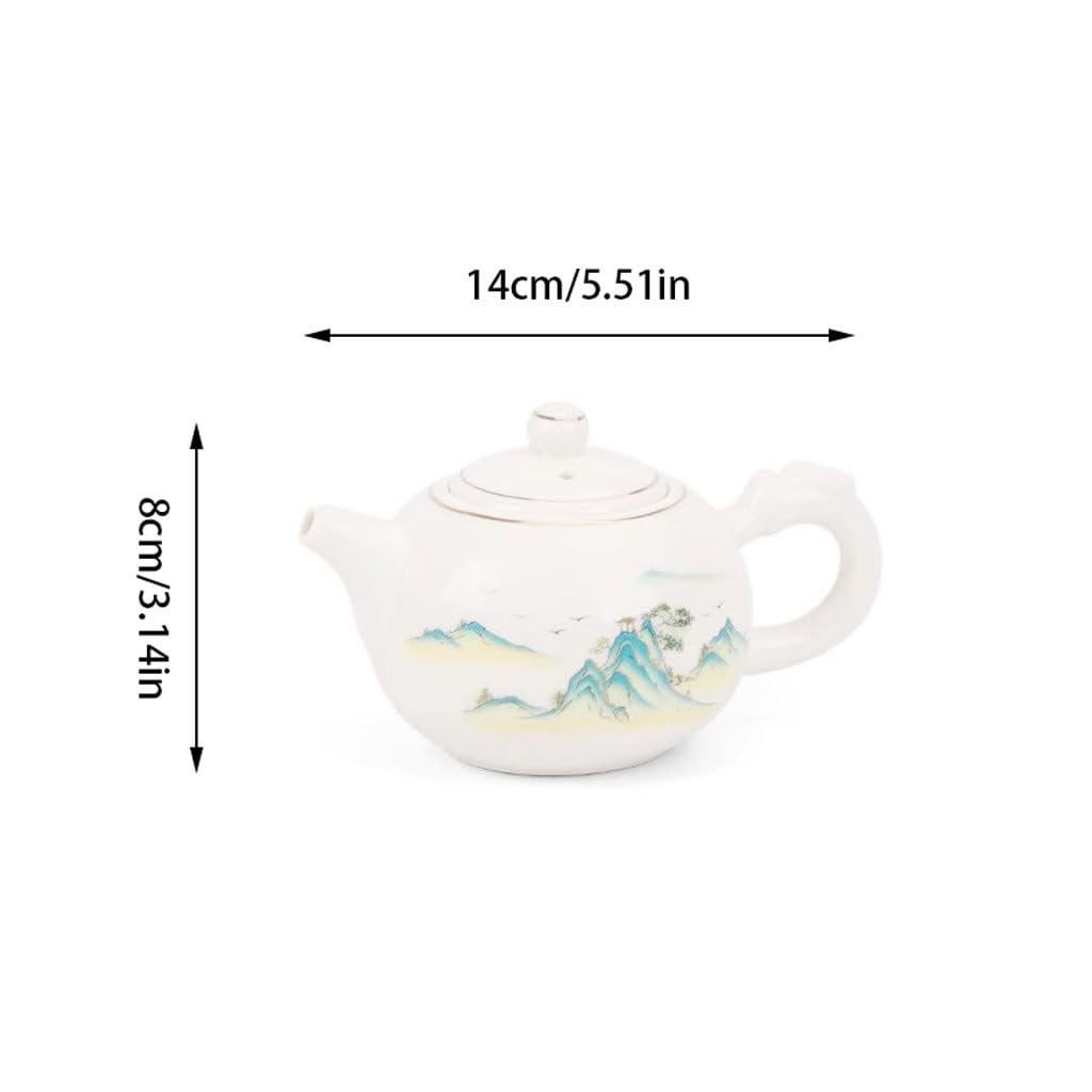 Czajnik z jadeitu o pojemności 200 ml z baraniny, biały, porcelanowy, prosty, ceramiczny zestaw do herbaty Xishi, czajnik