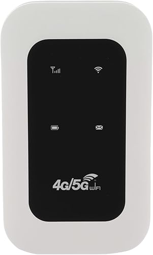 Goshyda Enrutador WiFi móvil 4G LTE desbloqueado con ranura para tarjeta SIM, dispositivo de punto de acceso portátil de 300 Mbps para viajes, mini