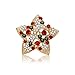 Produktbild Nikgic. Weihnachtsbrosche Pin Star Brosche Gold Brosche 3,5 * 3,5 cm Glänzende Brosche Weihnachtsdekoration Zubehör Pin