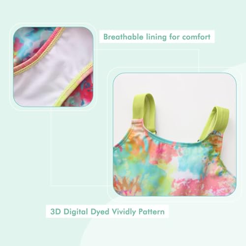 Image of Girls One Piece Swimsuits Halter Bathing Suits Summer Swimwear 3-16 Years
