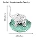 Evelots Ring Holder-Good Luck Elephant-Jewelry Bowl/Stand-Earring/Necklaces