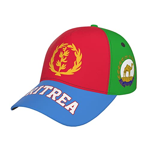 Femme Homme Casquette De Baseball Drapeau De L'Érythrée Érythréen Casquette Hip Hop Anti-UV Chapeaux Pare-Soleil Séchage Rapide Snapback Casquette pour Pêche Camping Hip Pop