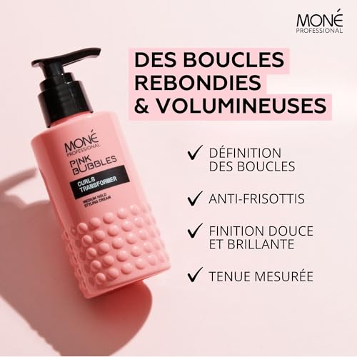 Crème cheveux pointes sèches MONÉ PROFESSIONAL Rose + Blanc