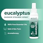 MOXĒ Eucalyptus Oil Shower Mist, Spa Steam Spray, Certified Natural 100% Essential Oils, Made in USA, Aromatherapy, Sinus Congestion Relief, Tension Relief, 4 Ounces - Image 2