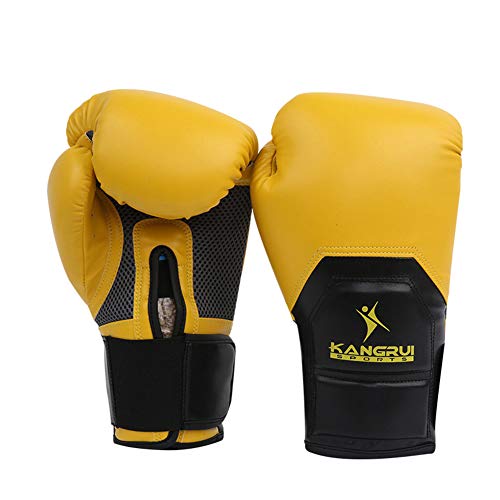 Gants de boxe Muay Thai 10 Oz en cuir pour entrainement au sac et sparring homme et femme