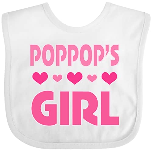 inktastic PopPop Girl Granddaughter Baby Bib