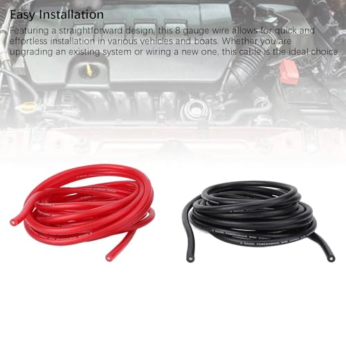 Kit de Cables de Calibre 8 Premium con Conectores Robustos para Automoción 2