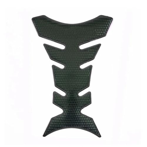 Protège-réservoir moto autocollant de course noir brillant universel 1 pièce