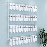 HOTAPEPU Wand-Socken Schmuck Organizer - Platzsparende Metall Display Rack für Halsketten, Armbänder, Ringe & amp ...