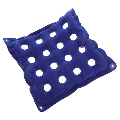 OATIPHO Cojín Inflable para Almohadillas para para Asiento Asientos Inflables Cojín De Asiento De Avión Cojines Inflables Flocado Blue