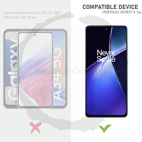 Image of Tempered Glass Screen Protector Compatible for ONEPLUS NORD 4 5G with Edge to Edge Coverage and Easy Installation Kit, Pack of 1, Black