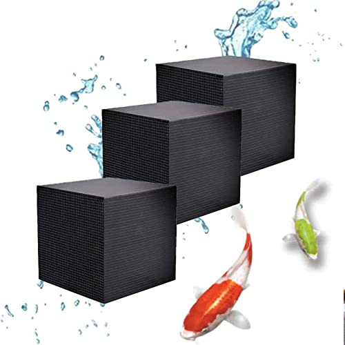 REZELADA Filter for Aquarium, 3 PCS Water Purifier Cube, Eco Aquarium Filter Active Carbon ​Ultra ​Strong Filtration And Absorption ​Aquarium Filter ​Media Activated ​Charcoal Cubes