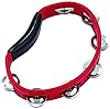 Meinl Percussion Headliner Hand Tambourine - 1-Row Tambourine - With Curved Handle - ABS Plastic / Steel, Red / Silver (HTR) #1