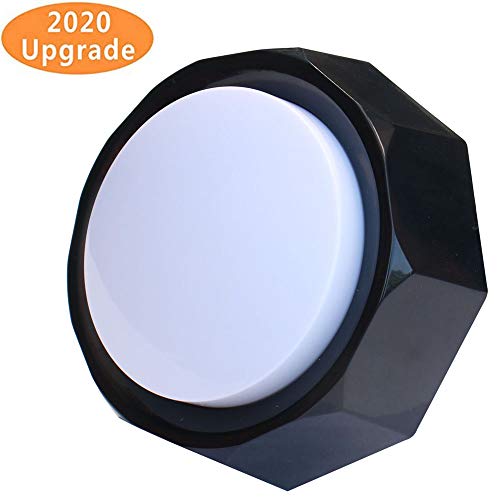 U-Likee Recordable Button-Recordable Sound Button-Record Any Message 30S Battery Included (White-Black)