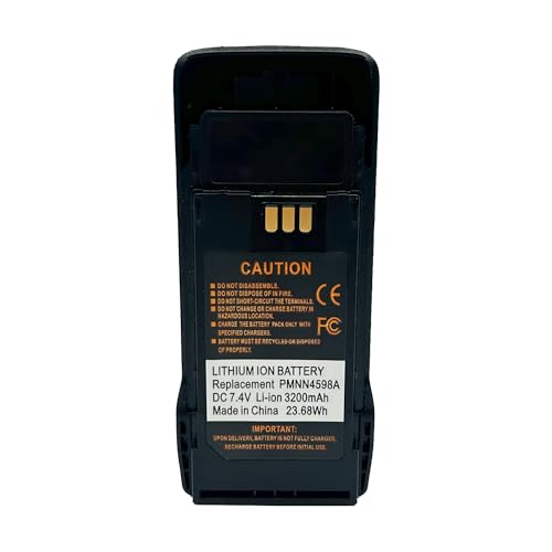 Fascinatacc PMNN4598A PMNN4598 PMNN4600 PMNN4600A Li-ion Battery 3200mAh for R2 Two Way Radio with Belt Clip by Fascinatacc - Used condition - Image 3
