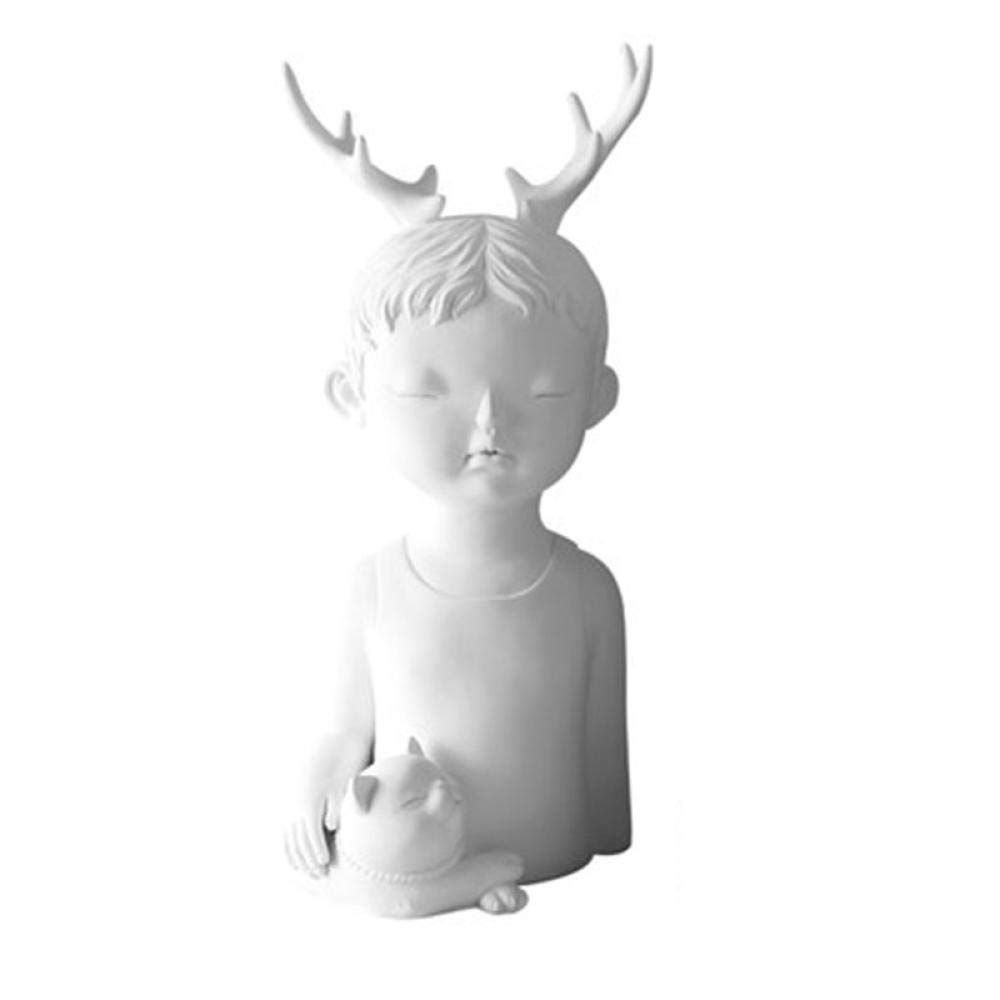 Adorno Mueble Escultura Estatua Coleccionables Decorativos Escultura para el hogar Decoración Puerta Porche Arte Personajes Adornos Creativos para el Salón