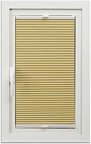 Cellular Shades,Blackout Blinds for Windows,Light Filtering Roller Blinds,Interior Darkening Honeycomb Pleated Shades,Sunscreen Insulation Blinds,Easy to Install,off-beige-105x140cm/41.3x55.1in