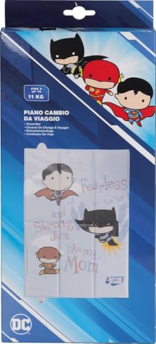 Tataway Warner Bros Justice League Piano Cambio Pieghevole Per Bambini, Perfetto Per Il Viaggio, Salvaspazio, Morbido E Dotato Di Chiusura Con Bottone, Dimensioni 61 Cm X 39 Cm - 5