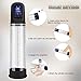 Automatic Penis Enlargement Pump with 4 Suction Intensities for Stronger Bigger Erection, Treediride 2.0 Upgrade LCD Sucking Male Masturbator Penis Vacuum Pump Rechargeable Erections Enhance Device
