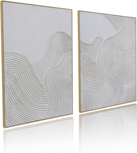 Tableau moderne abstrait grand format salon et chambre déco épurée