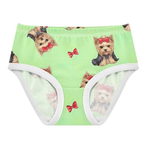 Cute Dogs Puppies Pastel Green Girls Underwear Toddler 2t Cotton Little Girl Panties Cartoon Briefs Kids Undies