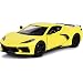 Motor Max 2020 Chevy Corvette C8 Stingray, Yellow 79360YL - 1/24 Scale Diecast Model Toy Car
