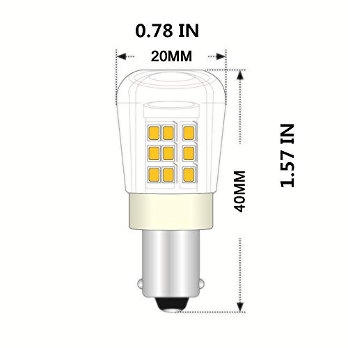 Jomitop Ba15S Led Light Bulb 3000K 3W Ac12V/Dc12-24V 1156 1141 S8 Bayonet Base Non-Dimmable Waterproof Lamp Cri80 For Boat, Rv, Auto Car Soft Warm White Pack Of 4 #TOP1