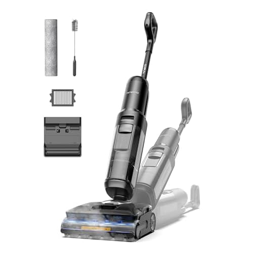 Tineco FLOOR ONE S7 Stretch Steam Nass Trockensauger 160 °C HyperSteam Dampfreiniger, 80 Min Laufzeit, DualBlock Anti-Tangle, FlashDry Selbstreinigung, Dreiseitige Kantenreinigung, hartnäckige Flecken