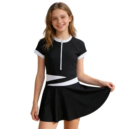 Maillot de bain short fille anti-UV séchage rapide pour le confort athlétique des ados