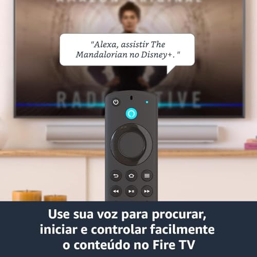Controle Remoto Comando de Voz Compativel com Amazon Fire Stick E Fire Stick 4k - Reposição - Substi